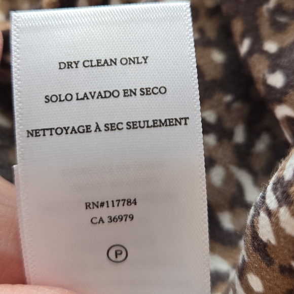 Rails Addison Mini Skirt Sz L Women's Animal Print Tiered Smock Waist Brown's - Picture 13 of 13